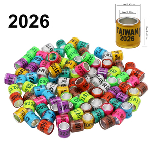<span class=keywords><strong>2026</strong></span> Alüminyum Plastik Güvercin Malzemeleri Çok Renkli Farklı Ülkeler Güvercin Ayak Halkaları Kuşlar İçin Aksesuar - Product Image 1