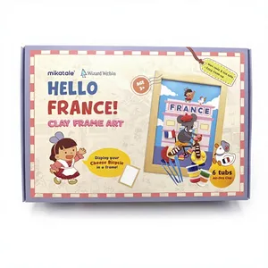 Nouveauté 2026 : Kit d'art créatif pour enfants avec argile à séchage à l'air ultra-légère pour cadre photo 3D, jouet intellectuel de modelage DIY - Product Image 2