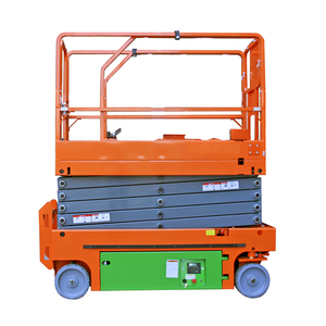 Plateforme élévatrice à ciseaux électrique, hauteur maximale 12,2 m, plateforme en alliage d'aluminium, capacité 2 personnes, autopropulsée, équipement de construction - Product Image 2