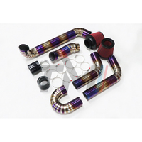 Kit d'admission d'air en fibre de carbone de 3,5 pouces TM Performance Titanium Front Mount pour moteur S58 M3 M4 G80 G82 2020+