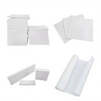 Feuille de PTFE vierge blanc 200x200mm pour isolation, plaque plastique thermoformable pour presse à chaud, feuille de joint, fabriquée en Chine continentale