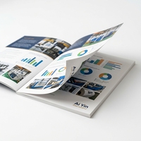 Brochure d'entreprise personnalisée de haute qualité, impression couleur sur papier cartonné, délai de livraison de 7 à 10 jours, logo personnalisé