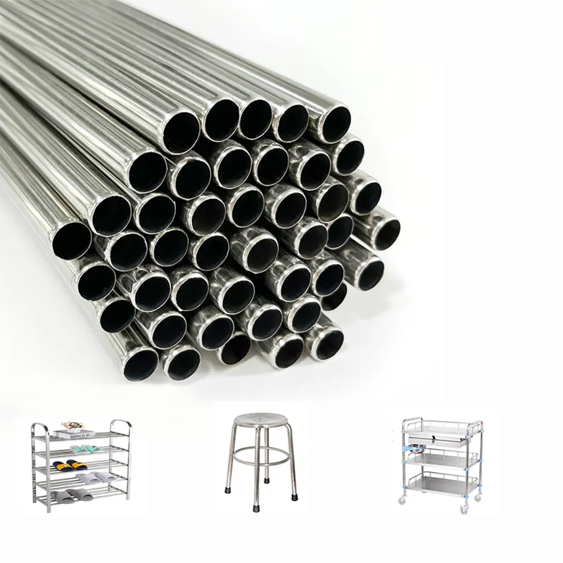 Customizable Size Steel Tube Seamless Polished Decor Cold Rolled Stainless Steel Pipe for Furniture