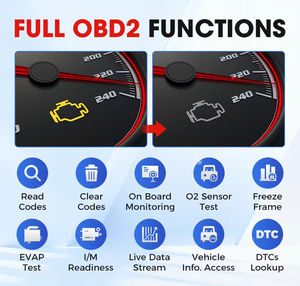 LAUNCH CRP129X V3.0 Lecteur de code OBDII pour voiture, écran tactile 5 pouces, diagnostic de 4 systèmes, 12 services de réinitialisation, mise à jour gratuite à vie - Product Image 3
