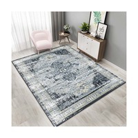 Tapis lavable abstrait moderne avec dos antidérapant, tapis de sol pour salon, chambre, bureau à domicile