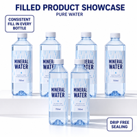 Machine automatique de rinçage, remplissage et bouchage de bouteilles PET pour eau potable pure et minérale, conforme aux normes de sécurité alimentaire