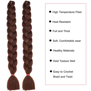 Fujia 82 pollici accessori Jumbo Extension per capelli <span class=keywords><strong>trecce</strong></span> <span class=keywords><strong>africane</strong></span> Yaki Ombre capelli sintetici ad alta temperatura - Product Image 5