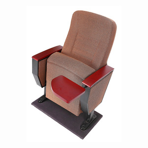 Asiento de fila para teatro con reposabrazos para auditorio, sala de conferencias, lugar de conciertos, color marrón, personalizable - Product Image 4