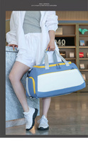 Sac de voyage en toile imperméable, spacieux et extensible, avec séparation humide/sec, idéal pour les week-ends et les voyages sportifs