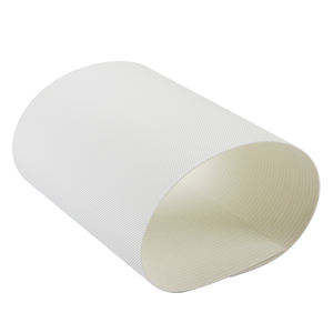 Beyaz gıda sınıfı düz taşıma elmas dokulu yağa dayanıklı PU konveyör bant - Product Image 2