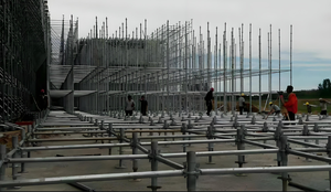 Longue durée de vie Ringlock Layher échafaudages diagonaux de construction de grande hauteur échafaudages de tuyaux en acier - Product Image 4