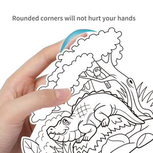 Новинка! Креативные 3D-открытки-раскраски Keybaby: животные и сцены, в коробке. Идеально для подарков и промоакций. - Product Image 5