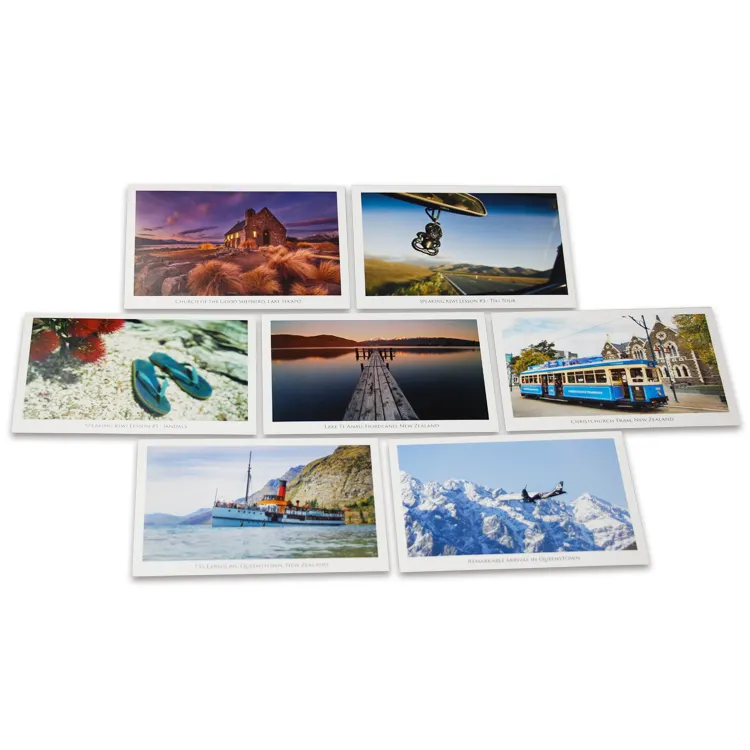 Neuankömmling heißer Verkauf benutzer definierte gedruckte Papier Foto Postkarten touristische Postkarte Großhandel Souvenir Postkarte