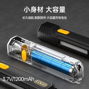 Linterna LED W1017 con batería recargable de 1200 mAh, luz de emergencia que cambia de color para uso en exteriores - Product Image 4