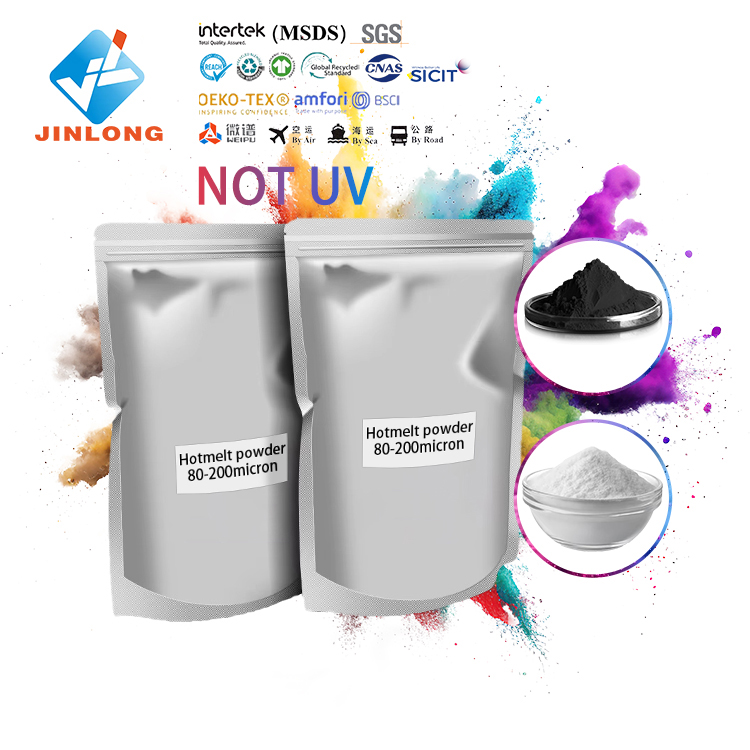 Порошок JINLONG DTF для термопластичного полиуретана, термопринтер, порошок, используемый для футболки, одежда, хлопковое белье, холст, полиэфирный материал