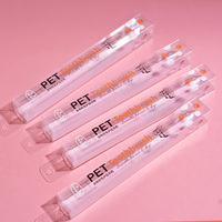 Boîte pliable épaisse personnalisée, transparente, en PET, pour l'emballage des brosses à dents pour animaux de compagnie