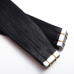 Commercio all'ingrosso di alta qualità 12A vergine russa Remy <span class=keywords><strong>100</strong></span> naturale dei capelli estensioni con nastro adesivo allineato cuticola - Product Image 3
