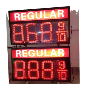 Panneaux de tarification des stations-service Application Wifi avec télécommande sans fil Affichage à 7 segments 8.88 9/10 Panneau LED de prix du gaz - Product Image 5