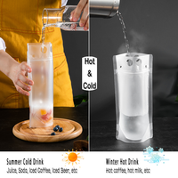 Poche à eau biodégradable Doypack personnalisée en gros sac d'emballage de jus de boisson potable de l'eau en sac portable en plastique PE pour boisson