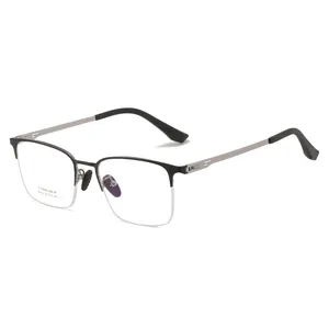 FANXUN 6103 Business Universal Screwless Optical Frame Non-magnetic Titanium Glasses Ultra-light Fashion Myopia Glasses