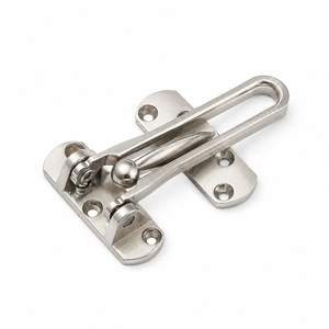 Loquet de porte en alliage de zinc, chaîne de sécurité antivol, serrure robuste pour porte avec installation facile - Product Image 1