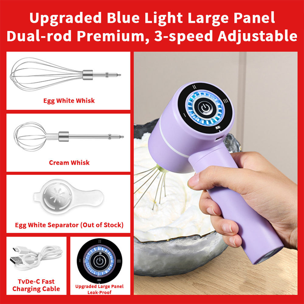 Purple double stir rods