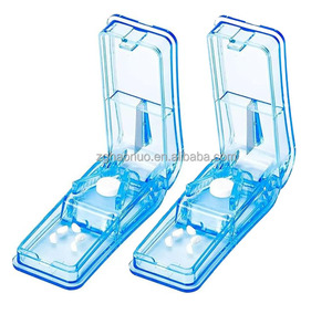 Taglia Pillole Portatile, Kit per Dividere e Conservare le Compresse, Scatola Portapillole con Taglia Pillole, Frantumatore di Pillole da Viaggio - Product Image 1