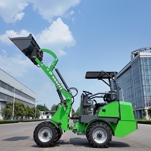 Mini Backhoe <strong>Loader</strong> <strong>4</strong> Wheel Drive High Speed Indoor Tool Carrier with Telescopic <strong>Bucket</strong> - Product Image 1