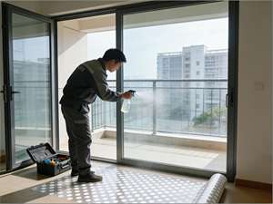 Пленка для окон Astrum White Dot Gradient |   Декоративная пленка для стекла с рисунком в горошек |   Элегантная солнцезащитная пленка для офисных перегородок - Product Image 2