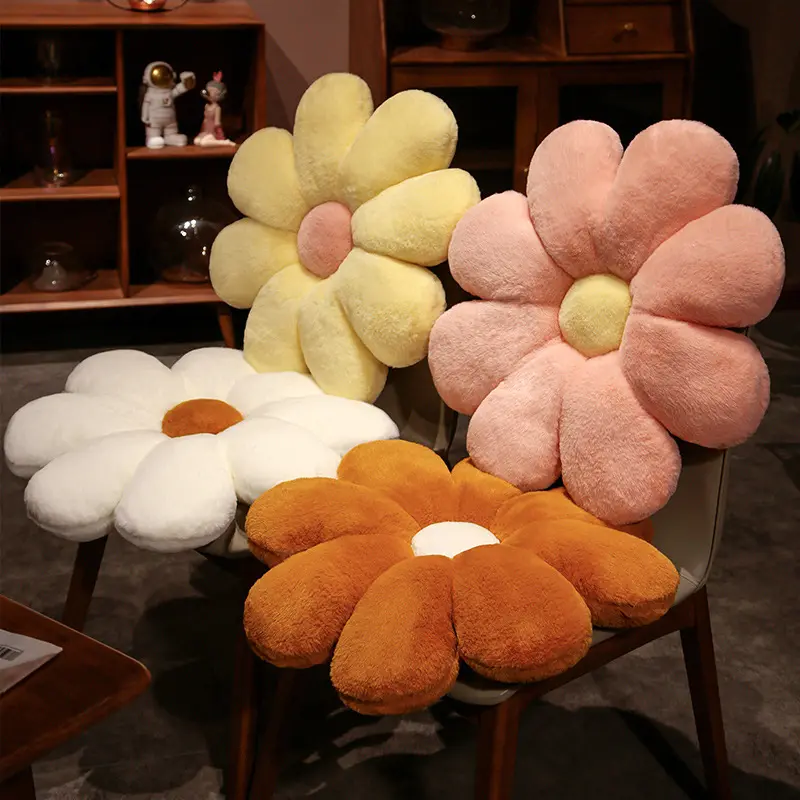 Nordic style ins small daisy sunflower tatami flower pillow car chair office cushion