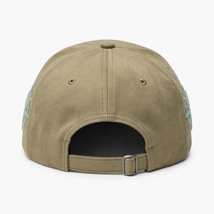"Premium 6-Panel Faux Suede Baseball Cap Custom <b>Flat</b> Embroidery Logo Outdoor Sport <b>Hat</b> Manufacturer" - Product Image 5