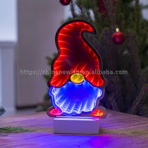 Groothandel Kerstcadeaus Led Basis 3d Kerstcadeau Lamp Custom Nachtlampje