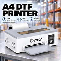 Imprimante DTF A4 de bureau pour transfert de films PET sur T-shirts, idéale pour les petites entreprises, livraison depuis la Californie