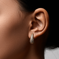 Fabricant de bijoux ODM, boucles d'oreilles à clous en forme de goutte d'eau, plaquées or 14 carats, en laiton, élégantes, hypoallergéniques, cadeau pour femmes