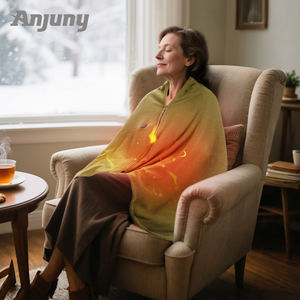 Scalda Spalle Elettrico Anjuny 5V USB con Terapia a 3 Temperature, Logo Personalizzabile, Lavabile, Portatile, Pieghevole e Confortevole per l'Inverno - Product Image 4