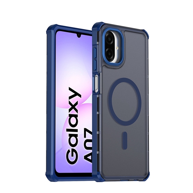 Orange Strong Magnetic Slim Armor Sport Shockproof Wireless Charge Anti-Fingerprint Phone Case for for M17e A07 F70e