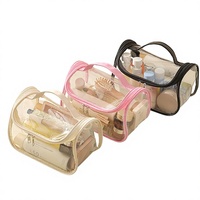 Sac de rangement compact transparent en PVC JOYLINK pour mini-pièces de mahjong, étui de transport portable à vue claire