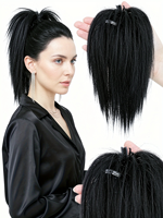 Extensions de cheveux en queue de cheval longues et lisses, multi-couleurs disponibles, vente en gros D.S Hair