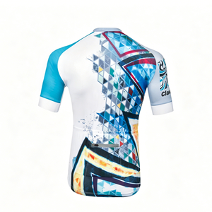 Conjunto de Ciclismo Unisex con Estampado de Sublimación Personalizado, Jersey con Cierre Completo y Pantalones Cortos con Acolchado de Gel, Secado Rápido, Transpirable, para Ciclismo de Carretera y MTB - Product Image 4