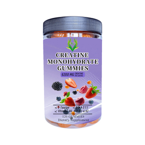 Gomitas de Creatina Monohidrato para Desarrollo Muscular con L-Taurina, 120 Unidades, Sin Azúcar, Gomitas Masticables de Creatina Monohidrato para Fitness - Product Image 1