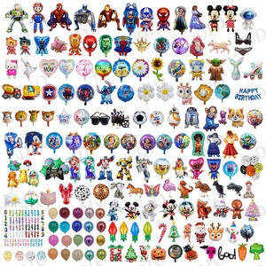 Ballons en aluminium Chiffres Lettres <span class=keywords><strong>Mario</strong></span> Spiderman Globo pour Décoration de Fête Ballons Animaux Marcheurs Dessins Animés - Product Image 1