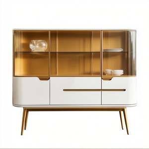 Modern Luxury Solid Wood <b>Sideboard</b> Wine Cabinet for <b>Kitchen</b> Living Room Bedroom & Hotel Use-High Quality Storage Furniture - Product Image 3