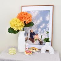 Bouquet d'hortensias artificiels de luxe, aspect naturel, pour vase de table, décoration intérieure, vente en gros