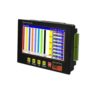 Digital entrada de sinal analógica pressão lcd, temperatura logger de sinal de pressão 1-6-8-12 canal, gravador automático sem papel