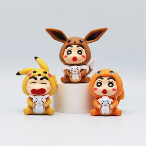 Accesorios Lovely Cartoon Pokemoned <span class=keywords><strong>Shin</strong></span>-<span class=keywords><strong>Chan</strong></span> 3D PVC Juegos de figuras de acción Venta al por mayor Car Cake Decoración Figuras de acción - Product Image 5