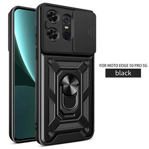 Coque de protection 5G avec fenêtre coulissante pour appareil photo, anneau de maintien, étui de téléphone portable pour <span class=keywords><strong>MOTO</strong></span> Edge 70 60 fusion 50 ultra 40 Pro - Product Image 1