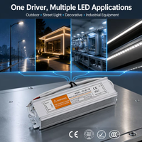 Alimentation à découpage à tension constante 60W pour LED, 12V 5A 24V 2.5A, étanche IP67, adaptateur AC/DC pour éclairage extérieur