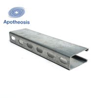 ASTM A36 Section formée à froid galvanisée en acier profilé en forme de C profilé entretoise en acier à fente C U Z poutre C purlin en acier