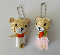 Chaîne de téléphone portable en forme de poupée voodoo avec identification CE, nouveau design, cadeaux de festival, peluche, porte-clés en forme de poupée voodoo pour enfants