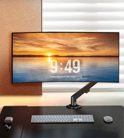 Bras d'écran Swelix M5B VESA 75*75 pour écran unique de 17 à 34 pouces, support de moniteur pour ordinateur portable, ordinateur portable, bureau